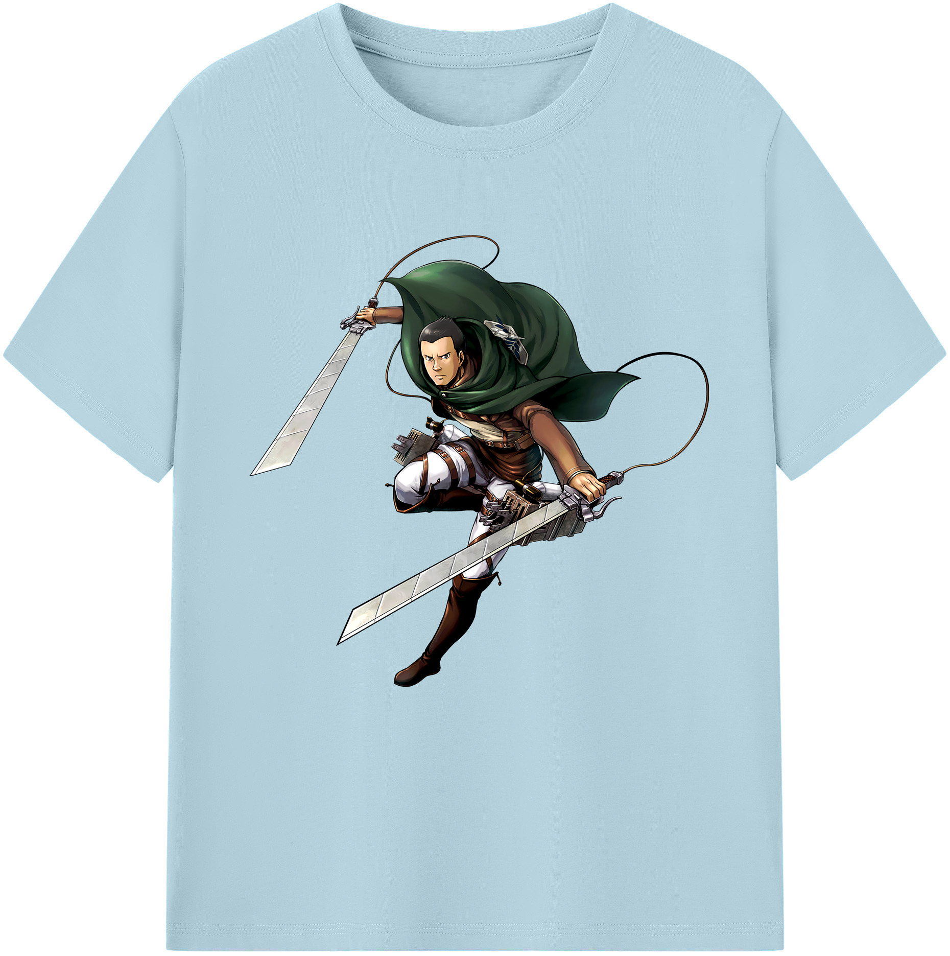 （画像用） 進撃の巨人 Attack on Titan 綿100％半袖Tシャツ（フロントプリント）